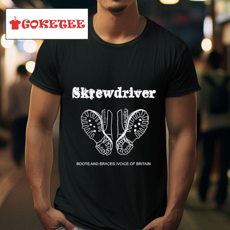 Skrewdriver Band Boots And Braces Tshirt 