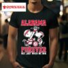 Snoopy High Five Charlie Brown Alabama Crimson Tide Basketball Forever Not Just When We Win Tshirt
