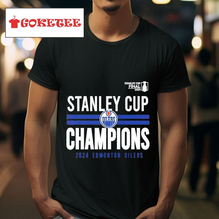 Stanley Cup Champions Oilers  Tshirt 