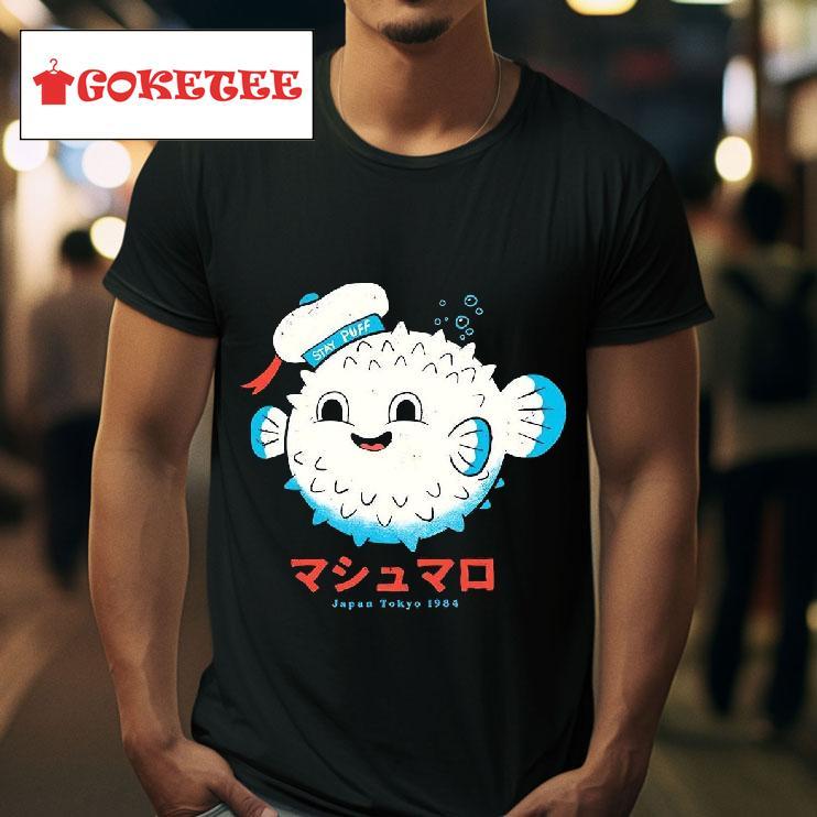 Stay Puff Gozer Pufferfish Japan Tokyo  Tshirt 