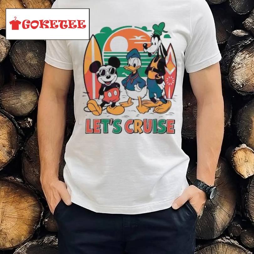 Summer Vibes Lets Cruise Disney Trip Shirt