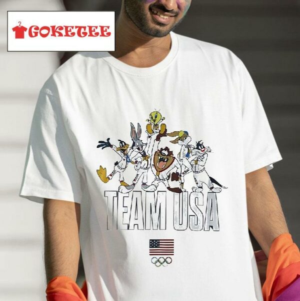 Team Usa Looney Tunes Characters Tshirt