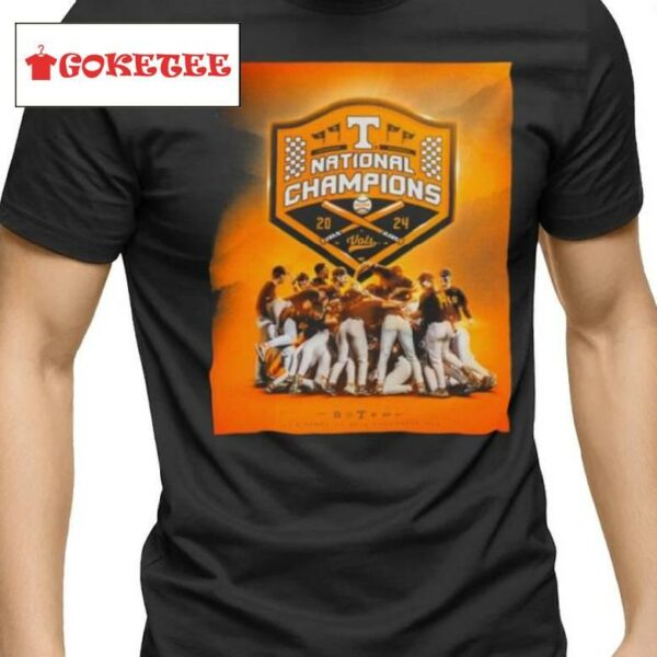 Tennessee Volunrs Baseball 2024 National Champions Shirt