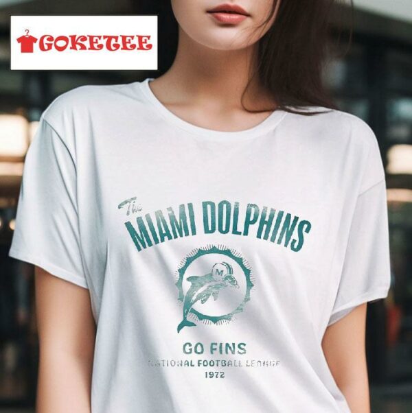 The Miami Dolphins Go Fins National Football League Since Vintage Tshirt