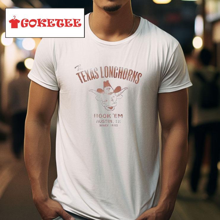 The Texas Longhorns Hook Em Austin Tx Since  Vintage Tshirt 