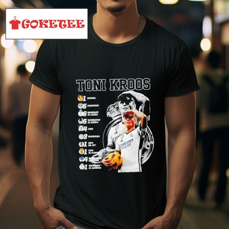 Toni Kroos Uefa Champions League Thank You Real Madrid Football Signature Tshirt 