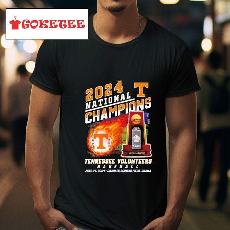 Vols Baseball  National Champions Two Sided Tshirt 