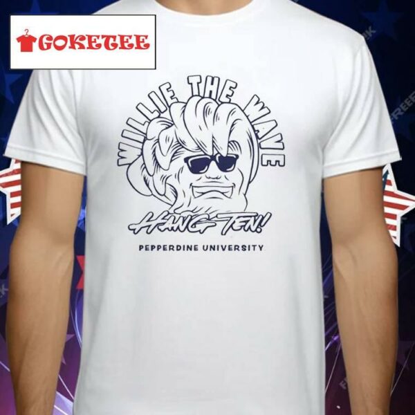 Willie The Wave Hang Ten Pepperdine University Shirt