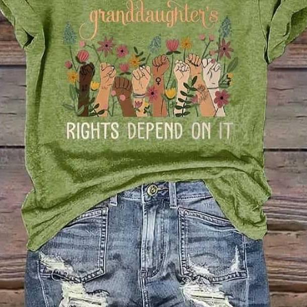 Women's Vote Like Your Granddaughter's Print Casual Shirt