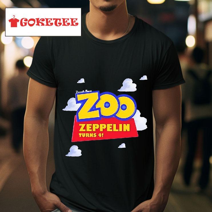 Zoo Zeppelin Turns Four Logo Tshirt 