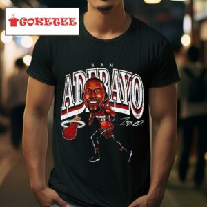 Bam Adebayo Miami Heat Basketball Signature Graphic Tshirt