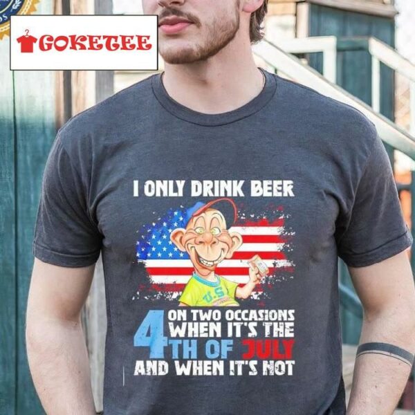 Bubba J Hot Rod I Only Drink Beer 4th Of July Shirt