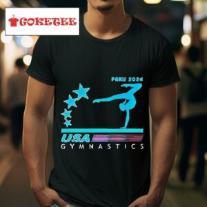 Paris Summer Games Team Usa Gymnastics Tshirt