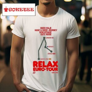 Relax Euro Tour Calcutta Buen Viaje Have A Good Journey Bon Voyage Gute Reise London Paris Zurich S Tshirt