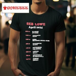 Seb Lowe April Tour Tshirt