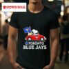 Snoopy Woodstock Toronto Blue Jays Baseball Tshirt
